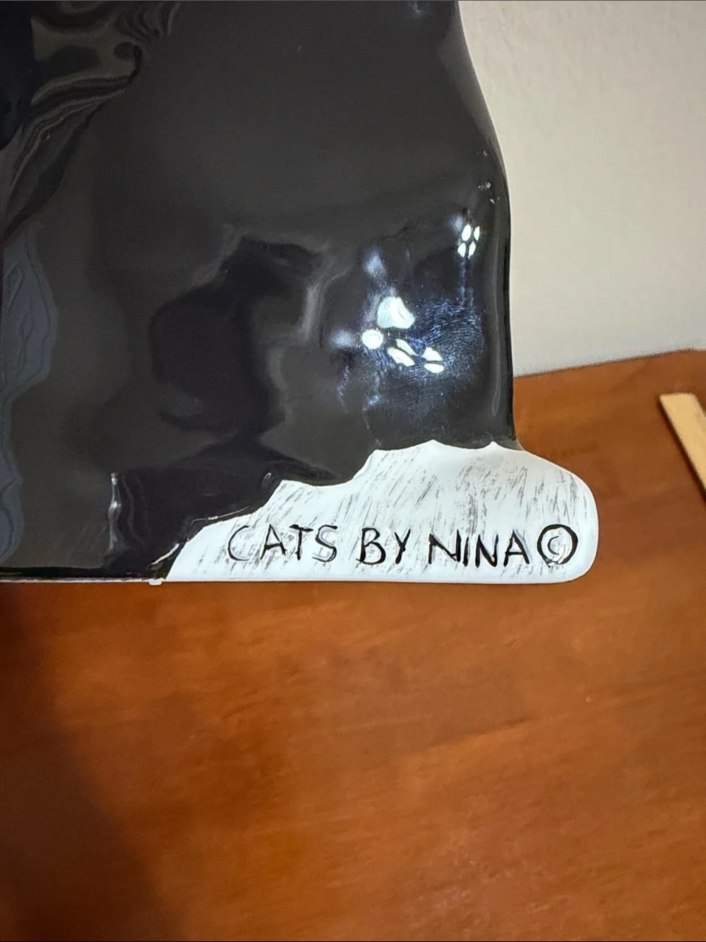 Limited Edition Top Hat Black & White Cat Figurine Decor Vase - #233 of 1000